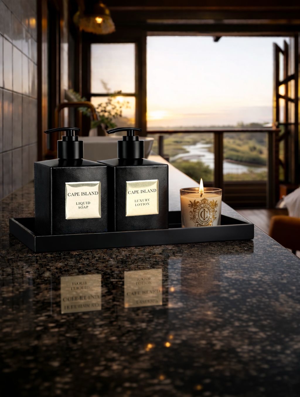 Black Gold Soap and Lotion Set - 500ml